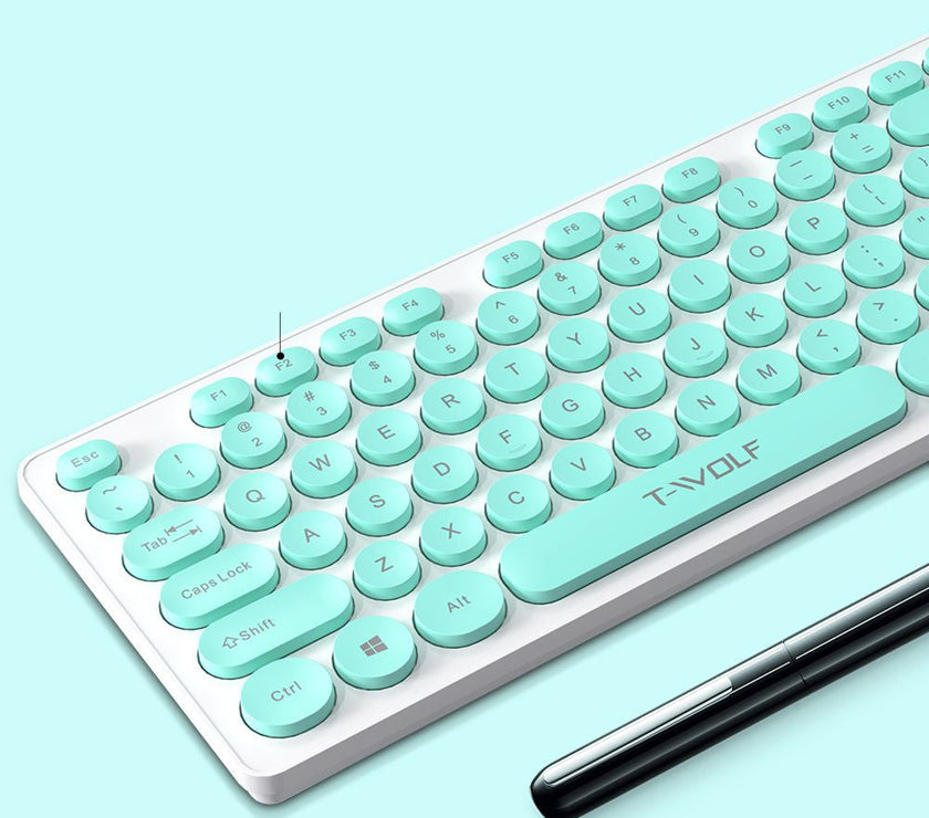Wireless Set Keyboard And Mouse Office Notebook