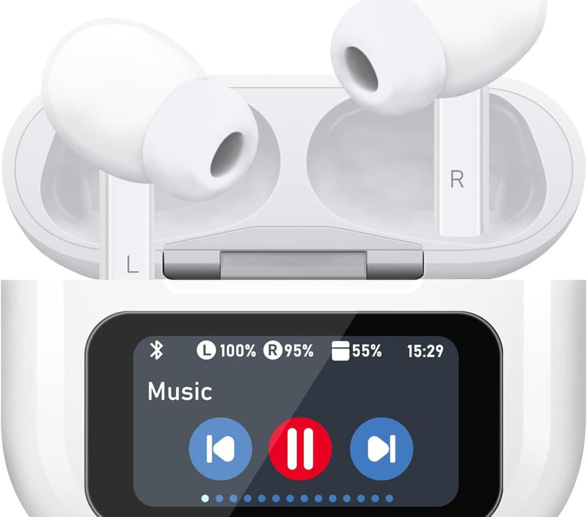 Wireless Earbuds, 5.4 Bluetooth Headphones With Touch Screen Ear Buds, ANC ENC Noise Cancelling Earbuds Headphones With Microphone, Wireless Bluetooth In Ear Earphones For Android IOS Phones