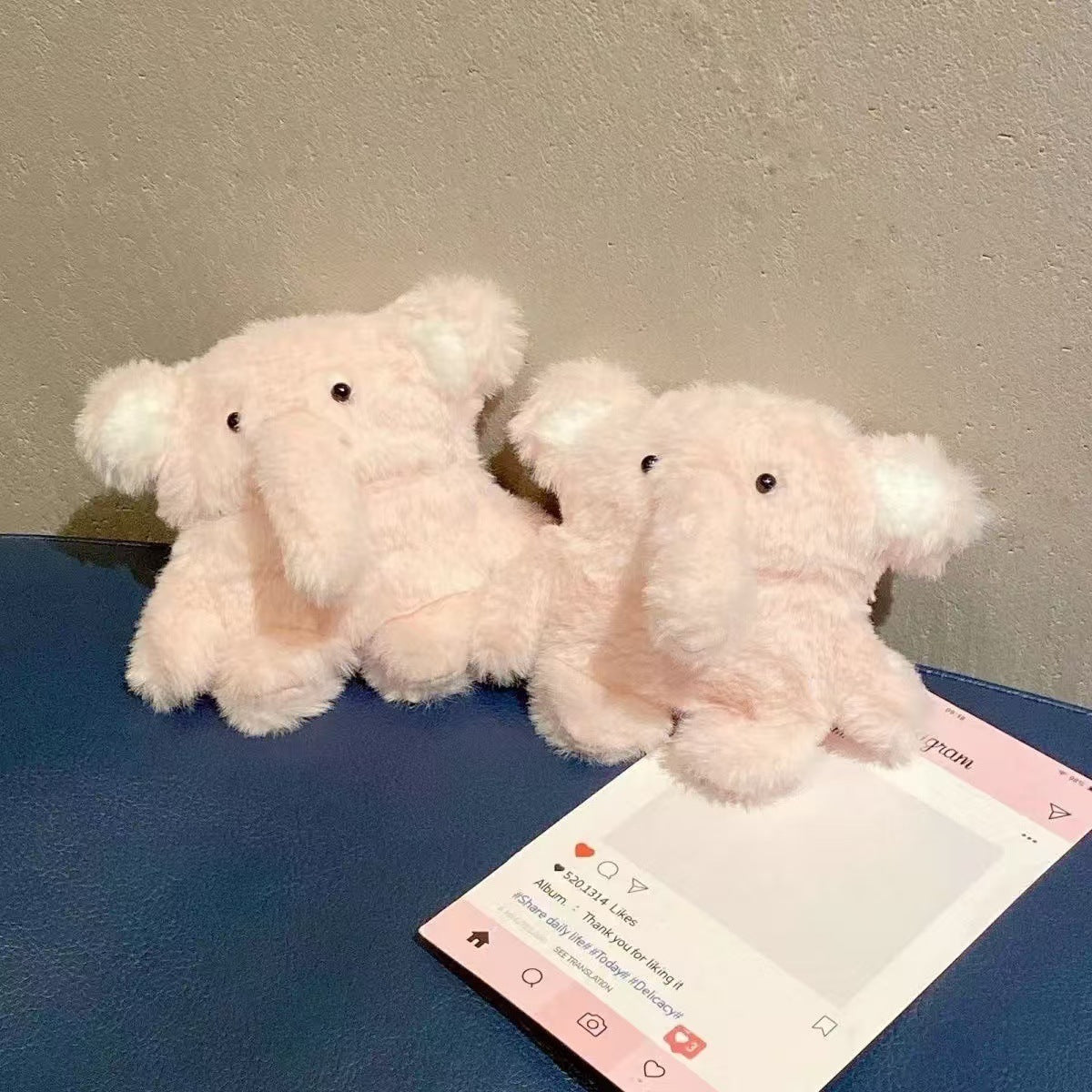 Plush Baby Elephant Wireless Bluetooth Earbuds Case