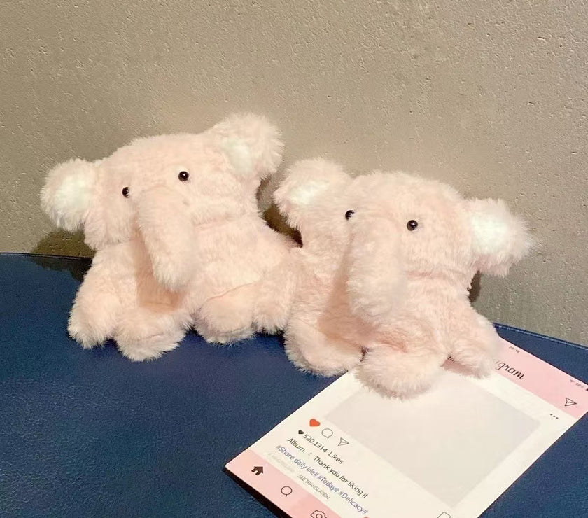 Plush Baby Elephant Wireless Bluetooth Earbuds Case