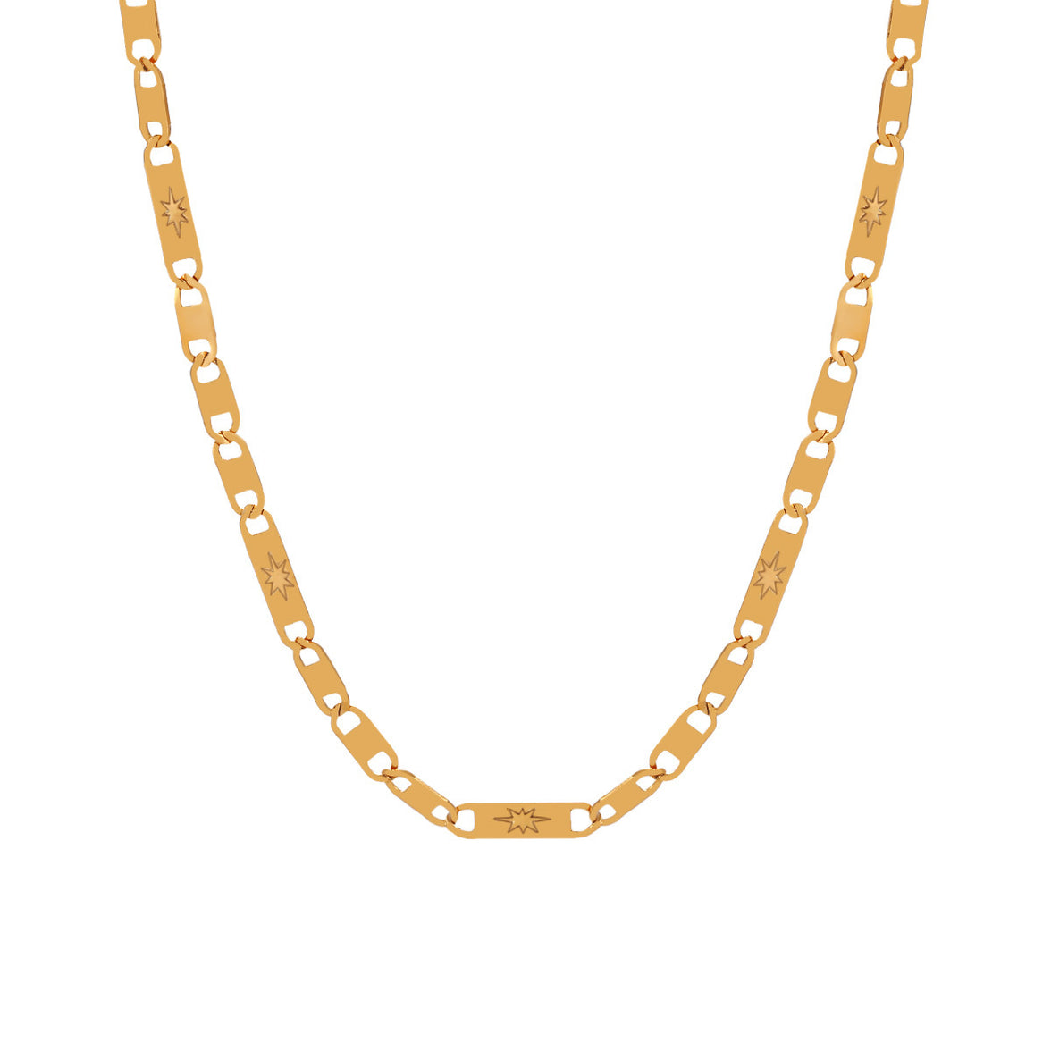 Simple Niche Hammer Pattern Personality Necklace
