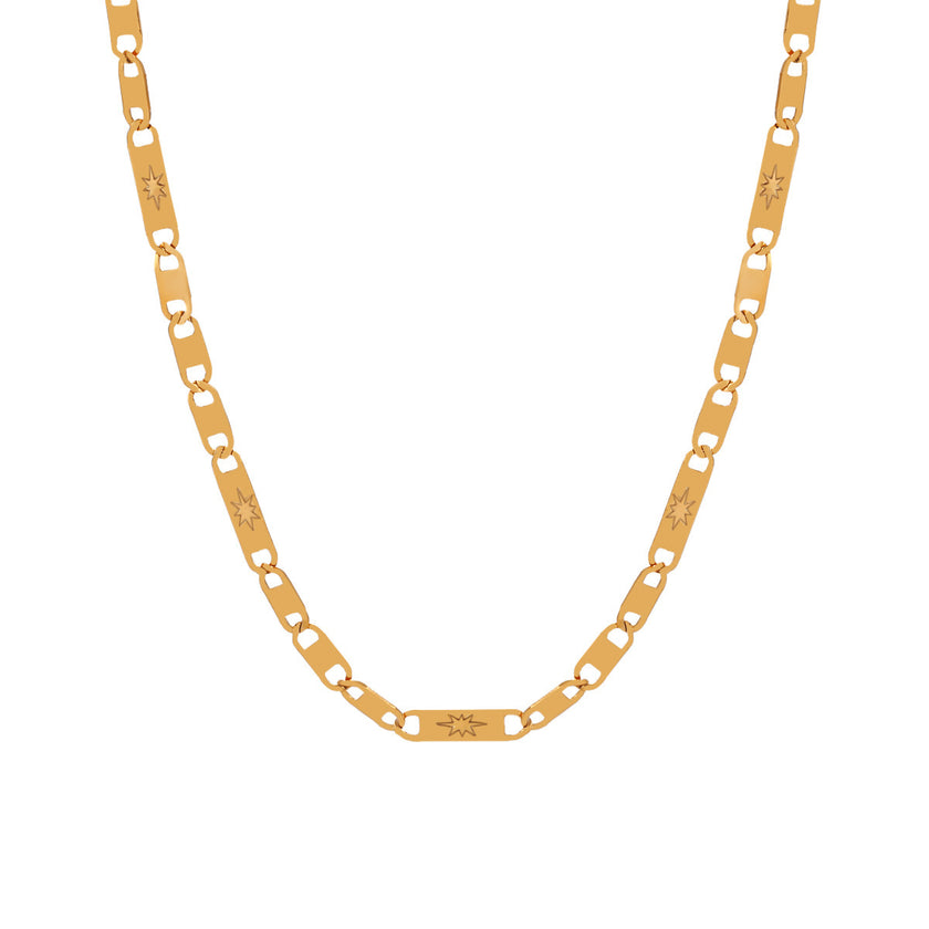 Simple Niche Hammer Pattern Personality Necklace