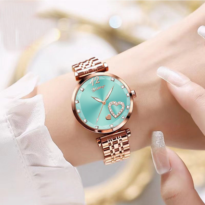 Women's Good-looking Niche Diamond Student Watch Simple