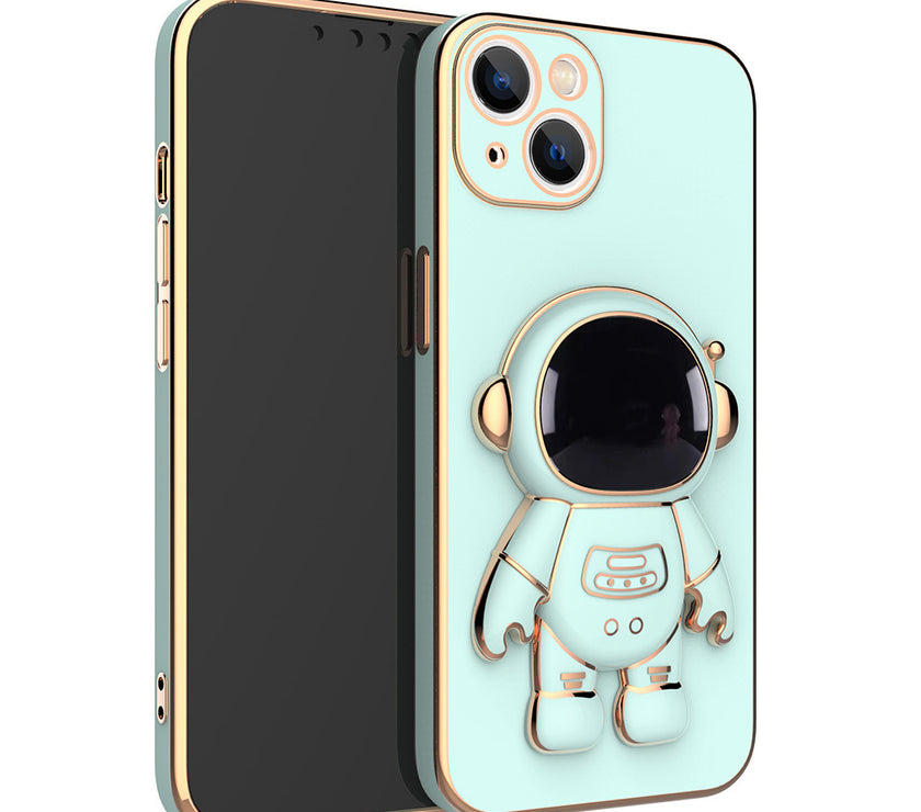 3D Astronaut Phone Case Anti-Drop Electroplating Bracket