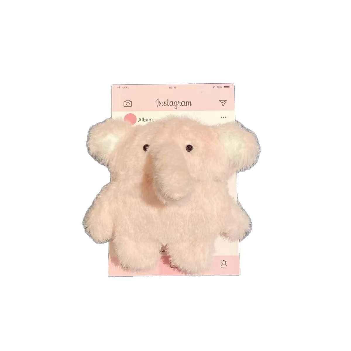 Plush Baby Elephant Wireless Bluetooth Earbuds Case