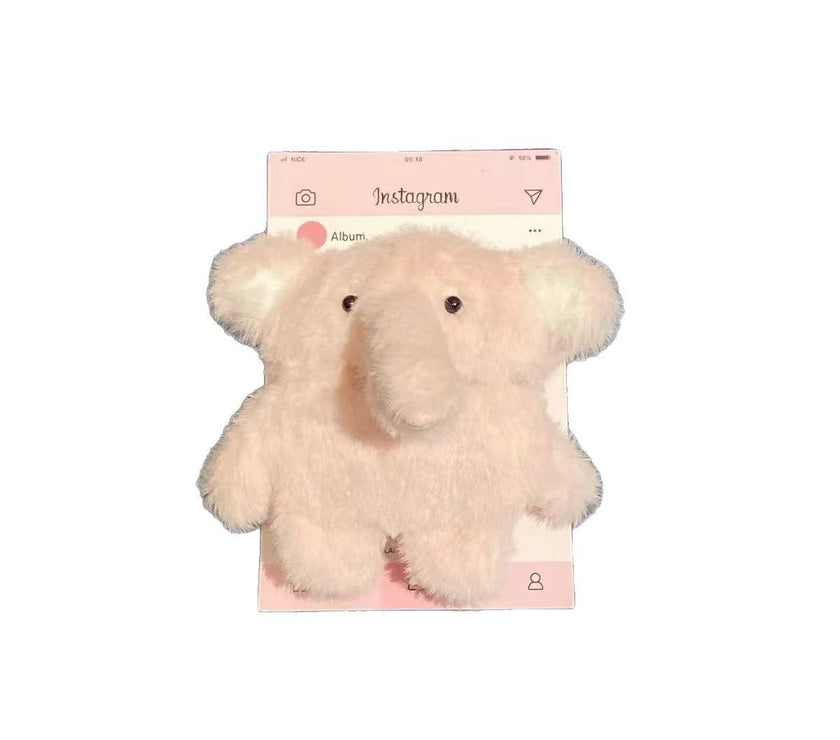 Plush Baby Elephant Wireless Bluetooth Earbuds Case