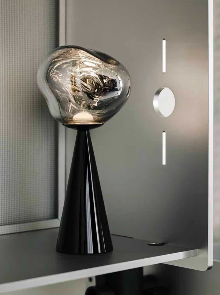 مصباح طاولة LED قابل للتعتيم محمول من Melt - مصباح سرير عصري نورديك 